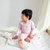 Petitkami2021春季儿童婴儿新款男女宝长颈鹿分体睡衣哈衣内衣(110 淡粉色)第7张高清大图