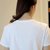 娇维安 夏季韩版女装圆领体恤衫 字母五角星图案短袖t恤女(白色 S)第4张高清大图