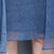 VEGININA 中年绣花宽松气质优雅连衣裙女 3140(蓝色 XXL)第5张高清大图