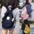 嘀威尼 Diweini双肩包女日本妈咪包学生户外旅行背包亲子儿童书包情侣包(暖咖 M)第5张高清大图
