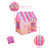 儿童游戏屋公主折叠城堡房子宝宝海洋球池玩具室内小帐篷通道tp2316(粉色甜品屋+粉色通道)第5张高清大图