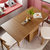 双虎家私 北欧风格餐桌椅组合小户型原木色多功能家用餐桌18B1(一桌四椅)第3张高清大图