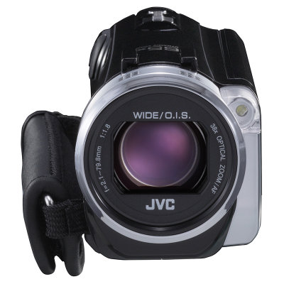 JVC GZ-EX575 高清闪存摄像机 数码摄像机（黑色）251万像素 内置32G闪存+SD卡槽(支持SD/SDHC/SDXC）内置变焦麦克风/内置 LED灯