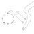 PANMILA 极光方糖水晶银饰 施华洛世奇幻彩元素 项链、手链、耳环(项链耳环套组)第4张高清大图