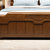 一米色彩  实木床 现代简约实木床 中式橡木床 储物家具婚床(胡桃色 1.5*2.0单床)第2张高清大图