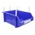 苏识 XK010 货架斜口分类零件盒 380*245*150mm ( 颜色：蓝色) 组合式物料收纳盒10个装(2 默认)第2张高清大图