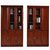 巢湖新雅 实木油漆书柜玻璃门(二门)第3张高清大图