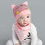 公主妈妈秋冬季新生儿帽子胎帽婴儿帽子纯棉套头0-3-6-12个月男童女宝宝帽子春秋(藏青色)第2张高清大图
