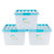 爱丽思IRIS日本 彩色环保塑料整理收纳箱 收纳盒(蓝色 28L)第2张高清大图