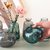 日式复古轻奢简约ins创意小花瓶透明玻璃水养插花装饰品桌面摆件(217特价款（原色灰） 小)第3张高清大图