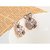 品尚（pins）GJS004404E可爱熊金色闪亮水晶电镀三层18K玫瑰金耳饰第4张高清大图