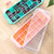 茶花硅胶冰格制冰盒带盖家用冷冻做冰块模具冰箱辅食冻格自制冰块(橘色 单个装)第5张高清大图