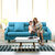 日式布艺沙发组合可拆洗北欧小户型客厅沙发实木三人咖啡厅卡座(咖啡色 169*72*73cm)第2张高清大图