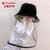 防飞沫渔夫帽可拆卸面罩防护帽防唾液男女帽子夏遮阳帽tp6371(儿童黑色)第5张高清大图