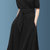 冷淡风连衣裙女夏2021新款欧洲站大码中长款法式复古裙子气质欧货(黑色 XL)第4张高清大图