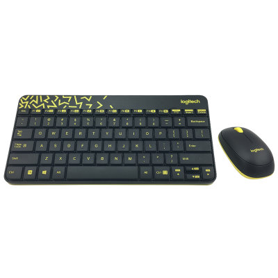 罗技（Logitech）无线键鼠套装 MK240  Nano 无线鼠标无线键盘套装（黑色）