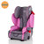 SIDM/斯迪姆汽车儿童安全座椅德国设计9月-12岁变形金刚升级版可配ISOFIX接口三大升级宽体五点式座椅可加前置护体(玫瑰紫)第2张高清大图