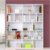 亿宸贵苏 五层板式书柜书架 自由组合书橱置物储物柜子(白色 A+D款 长140厘米)第3张高清大图