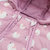 Oissie 奥伊西宝宝冬季羽绒连体衣婴儿连帽保暖爬服(80厘米（建议9-12个月） 紫色印花)第4张高清大图