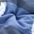 迪菲娜家纺被子2017新款无印良品水洗棉学生羽丝绒被子冬被(兰-大格 180*220)第5张高清大图