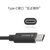 奥睿科（ORICO）LCU type-c转Micro USB3.0手机充电线数据连接硬盘高速传输(黑色1.5米)第3张高清大图
