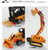 鸭小贱1：64儿童益智玩具工程车挖掘车推土车叉车铲雪车儿童玩具车仿真模型车F3(挖掘车)第3张高清大图