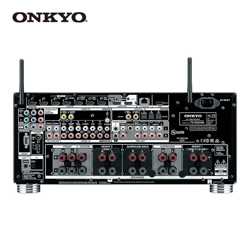 onkyo/安桥 tx-rz3100 全景声11.2声道thx认证旗舰功放机(黑色)