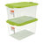(国美自营)禧天龙 Citylong 塑料收纳箱整理箱大号环保衣物储物箱2个装透明绿55L 6348第3张高清大图