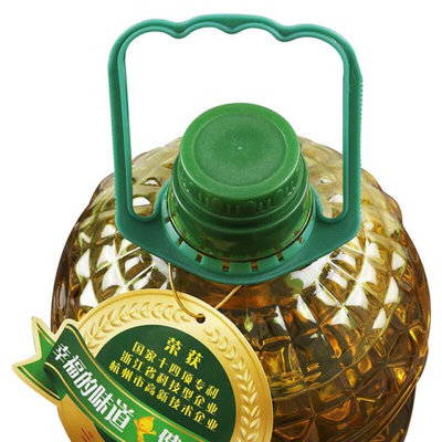 幸福家庭添加8%特级初榨橄榄油5L*5瓶 非转基因食用油(金黄色 自定义)