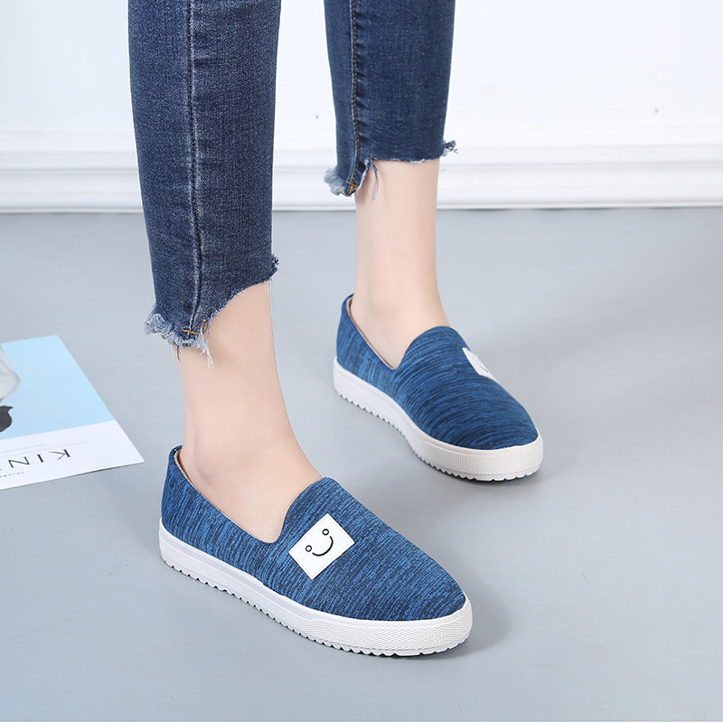 洛尚2017夏季布鞋时尚多色女款休闲防滑耐磨