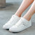 白色帆布鞋女鞋子2017春夏新款平底系带百搭低帮板鞋学生韩版(灰色 40)第5张高清大图