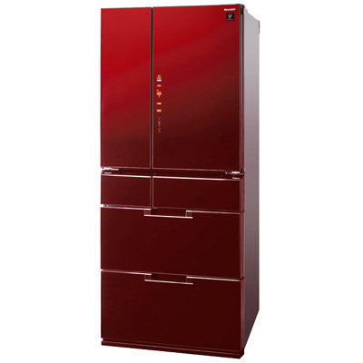 夏普冰箱SJ-GF60A-R 470L 红色多门冰箱 净离子群 急速制冰 急速冷冻 热物冷冻 新鲜冷冻
