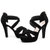盾狐2016夏季新款镂空绑带女高跟防水台夏天女凉鞋D6510(黑色 37)第4张高清大图
