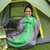 凹凸户外加厚睡袋可拼接成人春秋午休睡袋加宽加长野营装备AT6106(绿色)第3张高清大图