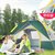 卢卡诺（LOCAMO） 帐篷户外双人3-4人全自动野外露营帐篷套装(桔色)第2张高清大图