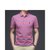 CINSEED 2021夏季新款商务短袖男式T恤条纹翻领纯棉男士POLO衫(2303蓝色 175/L)第6张高清大图