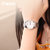 罗西尼手表实用日历精钢石英男表防水商务男士腕表5723(黑色 女表)第4张高清大图