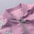 2019春季新款儿童外套中小童上衣 韩版女童花朵钉珠夹克衫(140 玫红色)第5张高清大图