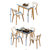 匠林家私北欧实木餐桌椅组合家用长方形饭桌现代简约小户型餐桌子(白色 餐椅)第2张高清大图