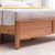 恒兴达 白橡木床全实木双人床简约北欧卧室家具 大板直拼 纯实木 无贴皮(1.5*2米原木色 床+床头柜*1)第4张高清大图