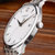 天梭(TISSOT)瑞士手表 俊雅系列皮带石英男士手表(白色)第4张高清大图