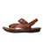金猴 Jinho男士牛皮简约大气流行舒适休闲凉鞋真皮沙滩鞋卡其色棕色 Q3802(Q3802棕色 42码)第4张高清大图