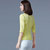 VEGININA 韩版七分袖女士休闲西服短款小外套 9766(黄色 S)第3张高清大图