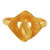 多边金都（MULTIGOLD）时尚系列炫彩千足金马蹄莲戒指（约4.6g）第2张高清大图