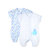 小米米minimoto海底世界系列空调房宝宝睡袋纱布分腿睡袋婴儿防踢被(粉蓝色)第5张高清大图