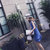 女夏季无袖荷叶边小香风V领连衣裙修身2018新款蓝色裙子(天蓝色(如图) XL)第4张高清大图