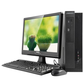 清华同方（THTF）Y226-B20020英寸基础办公台式电脑（G1610 2G 500G DVD光驱 DOS）经典黑