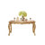 欧式餐桌椅组合大理石长方形实木小户型吃饭桌子6人歺桌(实木大理石1.32米餐桌)第2张高清大图