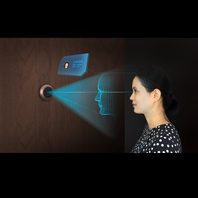海康威视萤石DP1智能电子猫眼摄像头可视门铃防盗家用门镜(星光棕 无内存卡)