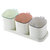 居家家厨房调味盒调料罐组合套装带盖调味品家用带勺盐罐子收纳盒(三格方形白色)第9张高清大图